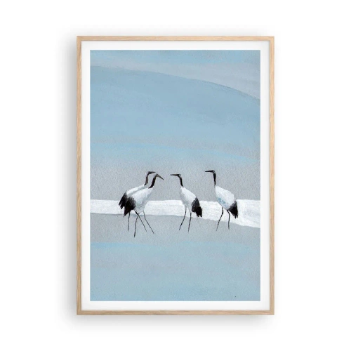 Poster in einem Rahmen aus heller Eiche - Nach einem heißen Tag - 70x100 cm