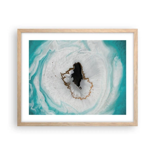 Poster in einem Rahmen aus heller Eiche - Nach Innen eindringen - 50x40 cm
