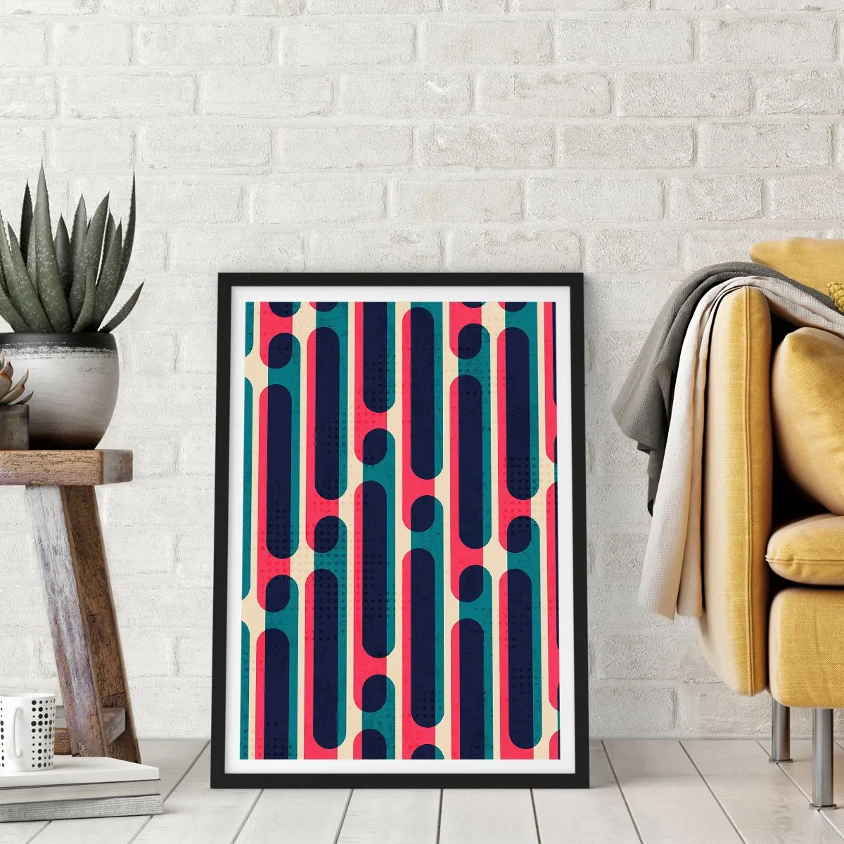 Poster in einem schwarzem Rahmen - In die Tiefe und vorwärts - 40x50 cm