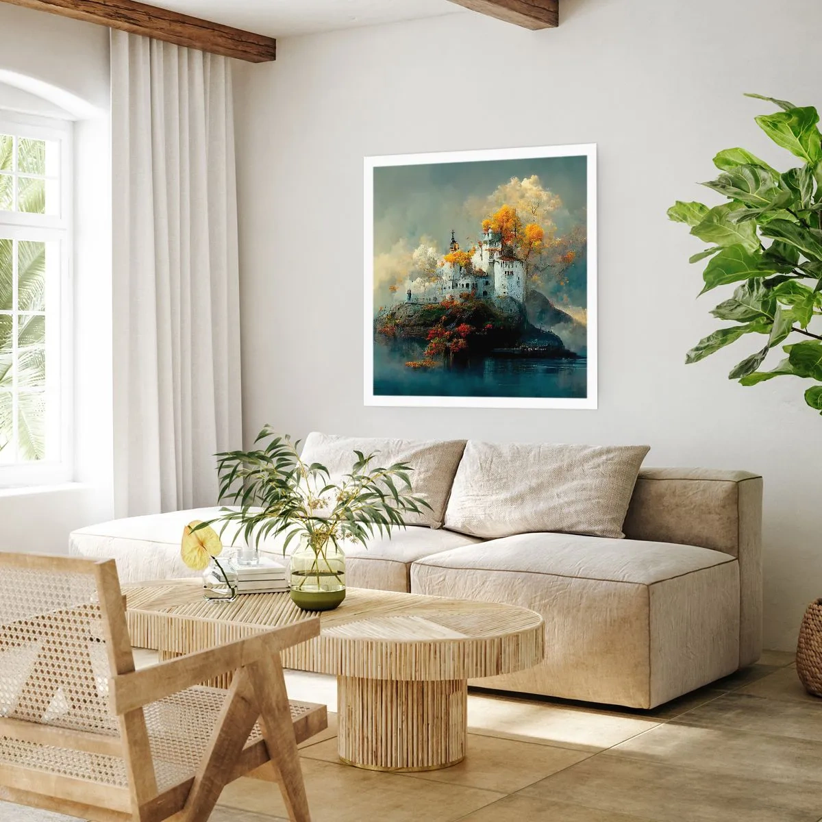 Poster - Beginn einer romantischen Geschichte - 50x50 cm