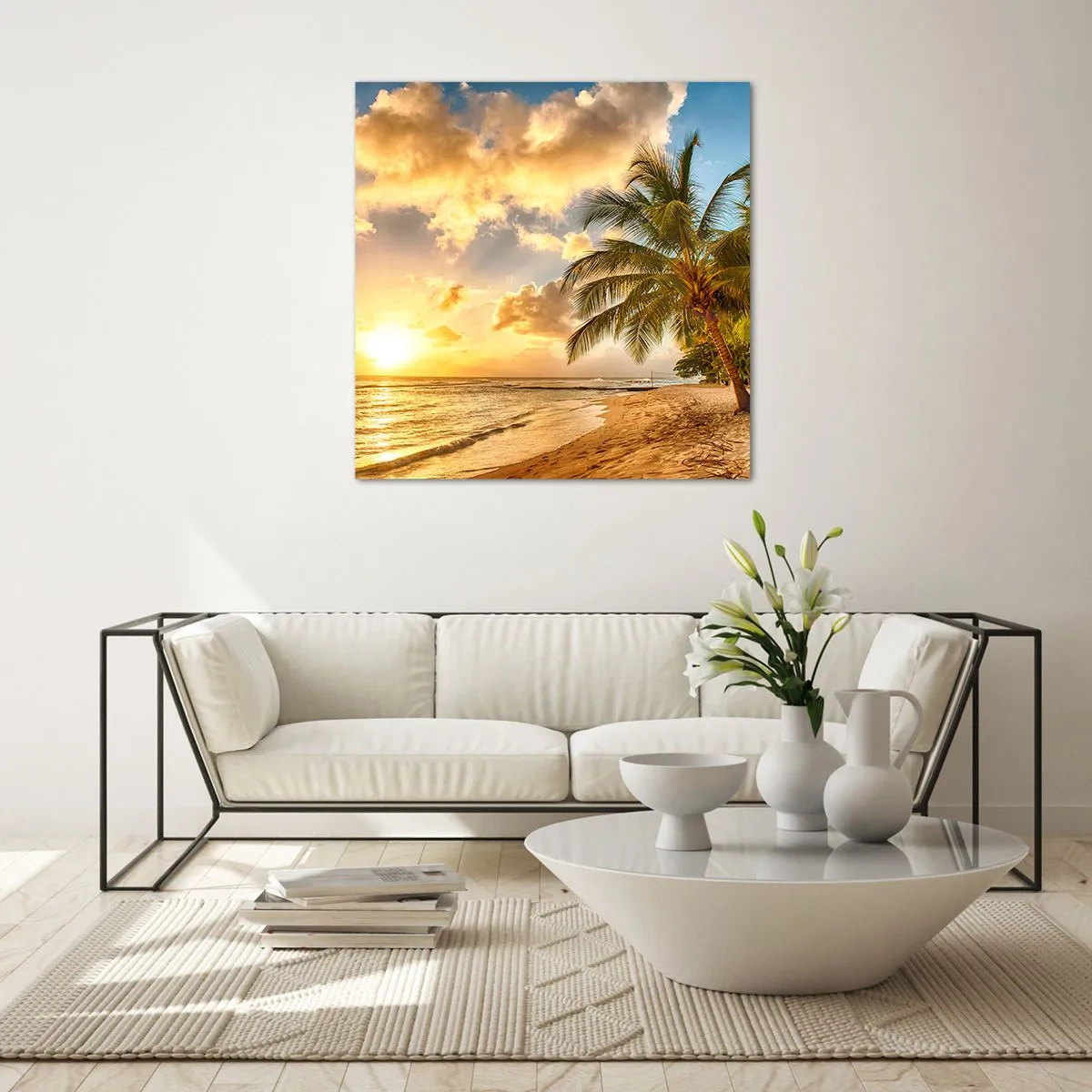 Glasbild - Bild auf glas - Ewiger Sommer, immer Urlaub - 30x30 cm