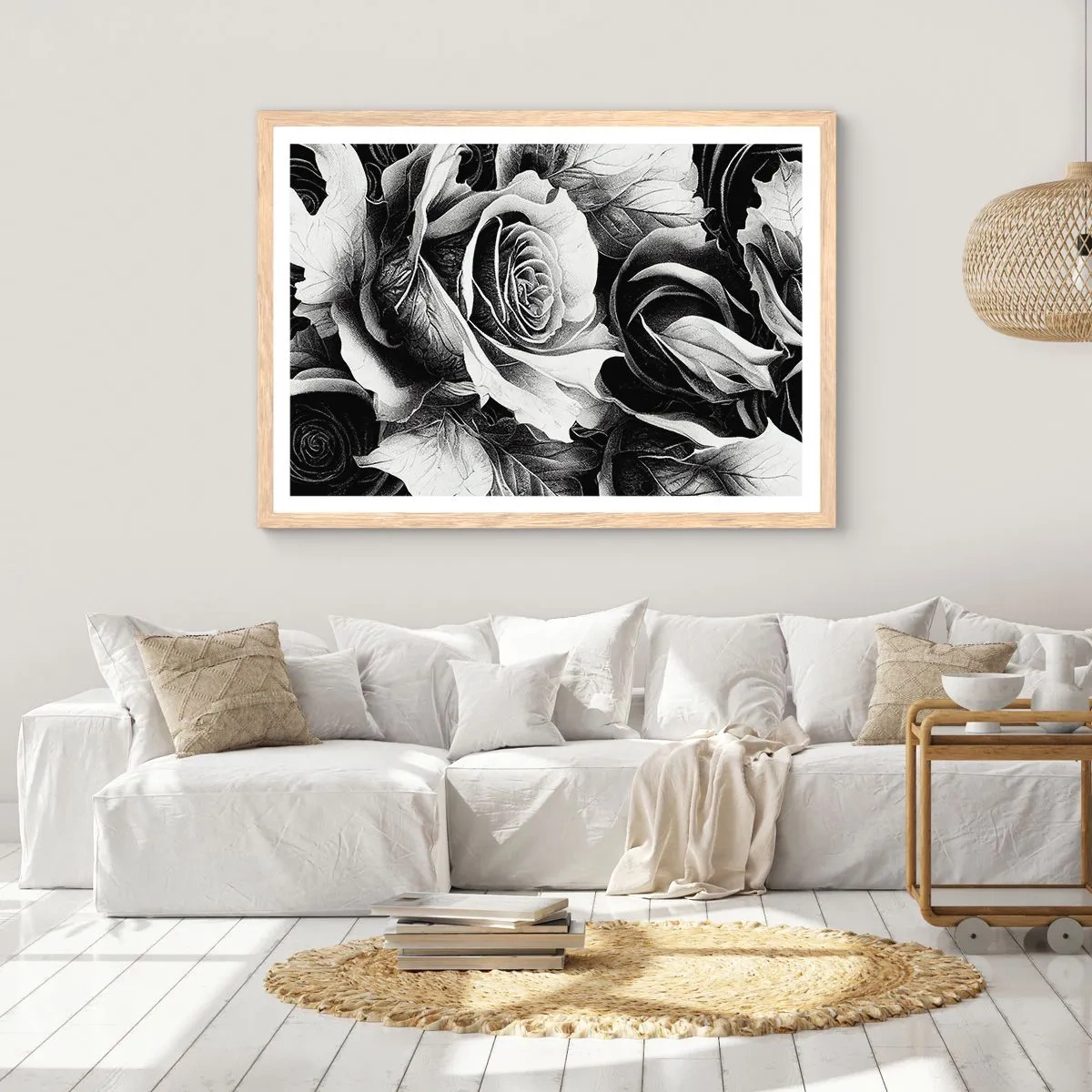 Poster in einem Rahmen aus heller Eiche - Immer Königin - 70x50 cm