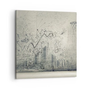 Bild auf Leinwand - Leinwandbild - Mein tolles Stadtleben - 50x50 cm