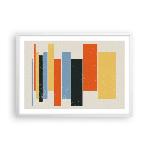 Poster in einem weißen Rahmen - Musiknotation - 70x50 cm