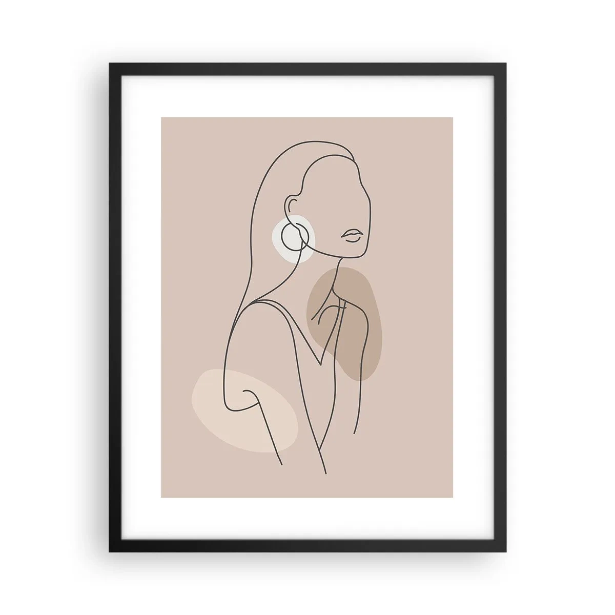 Poster in einem schwarzem Rahmen - Mädchenhafte Ikone - 40x50 cm