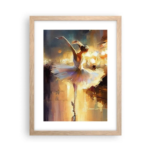 Poster in einem Rahmen aus heller Eiche - Wunder auf der Straße - 30x40 cm