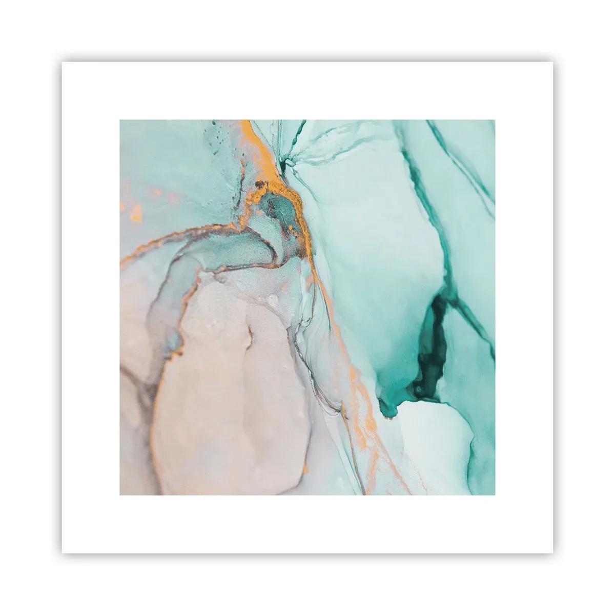 Poster - Ein Tanz der Formen und Farben - 30x30 cm