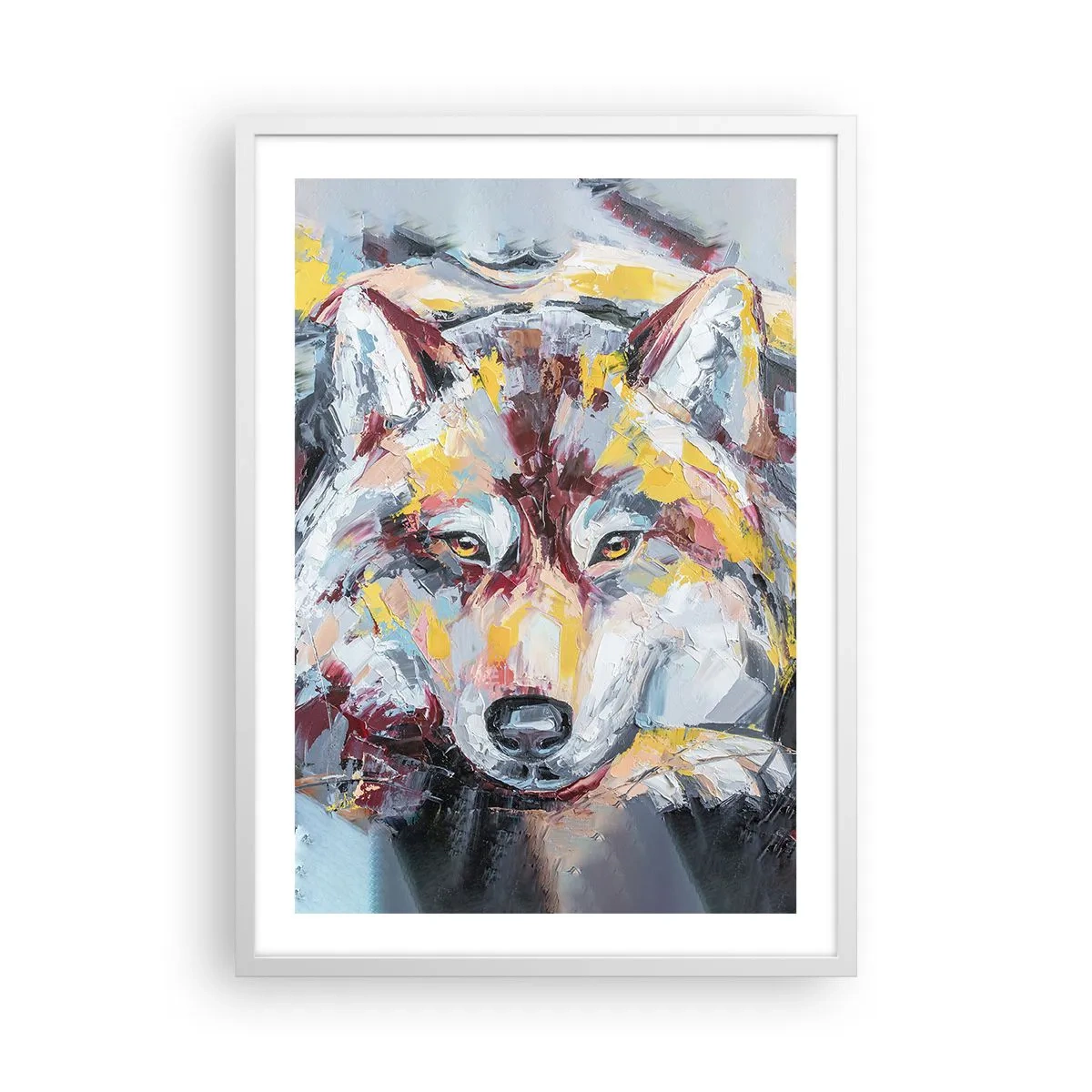 Poster in einem weißen Rahmen - Seelenfrieden unter den Lieben - 50x70 cm