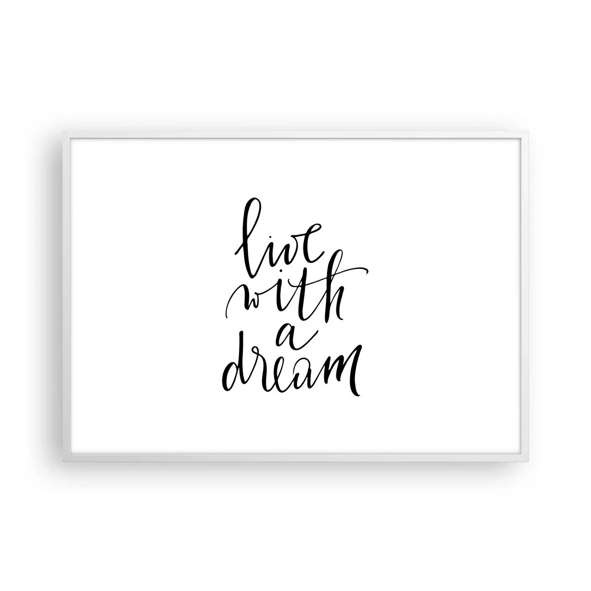 Poster in einem weißen Rahmen - Na sicher - 100x70 cm