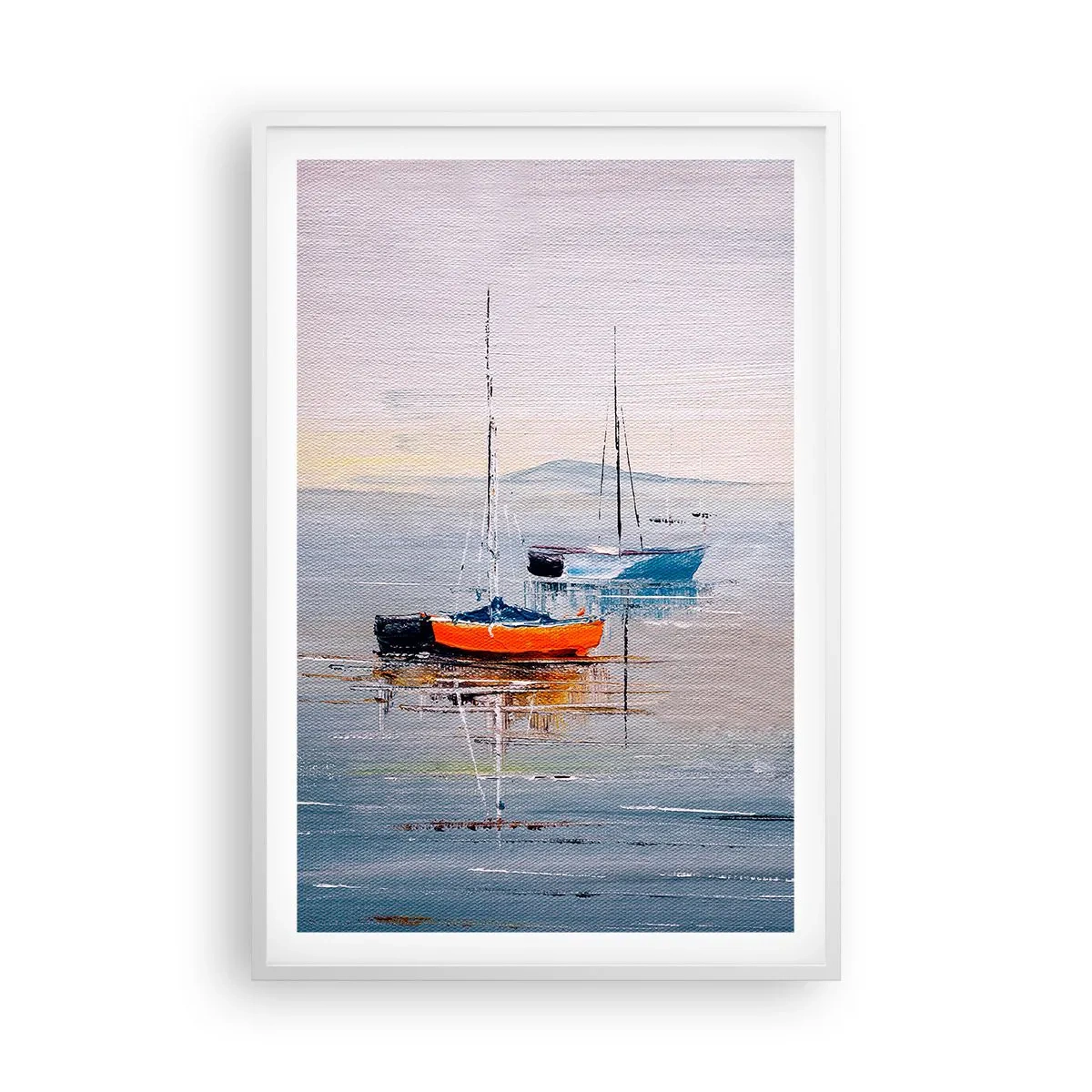 Poster in einem weißen Rahmen - Wohlverdiente Ruhe - 61x91 cm