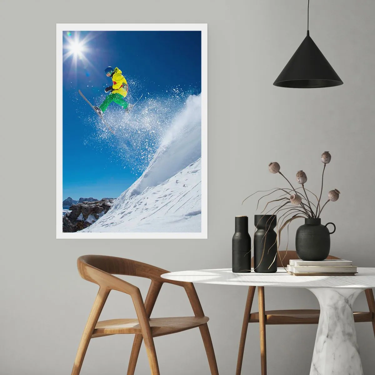 Poster - Tanzen mit den Bergen - 70x100 cm