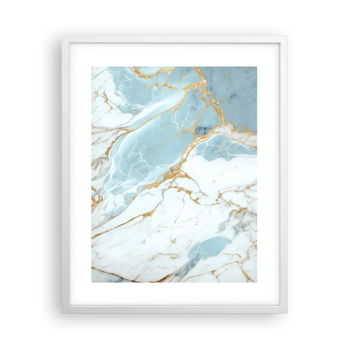 Poster in einem weißen Rahmen - Reichtum des Steins - 40x50 cm