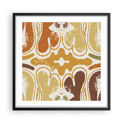 Poster in einem schwarzem Rahmen - Sentimentale Abstraktion - 50x50 cm