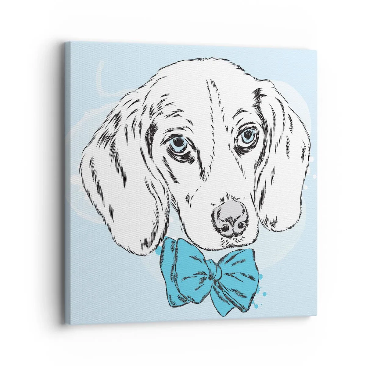 Bild auf Leinwand - Leinwandbild - Hunde-Eleganz - 30x30 cm