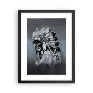 Poster in einem schwarzem Rahmen - Zurück zu den Wurzeln - 30x40 cm