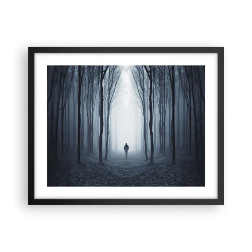 Poster in einem schwarzem Rahmen - Alles einfach und übersichtlich - 50x40 cm