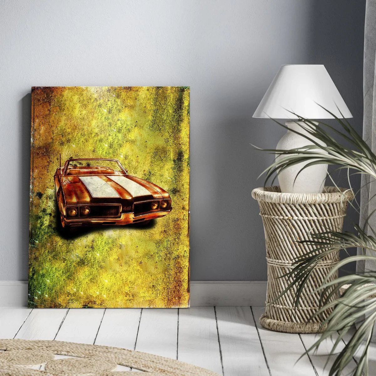 Bild auf Leinwand - Leinwandbild - In Formen verzauberte Kraft - 65x120 cm