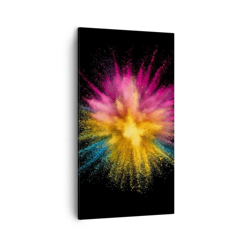 Bild auf Leinwand - Leinwandbild - Die Geburt der Farben - 45x80 cm