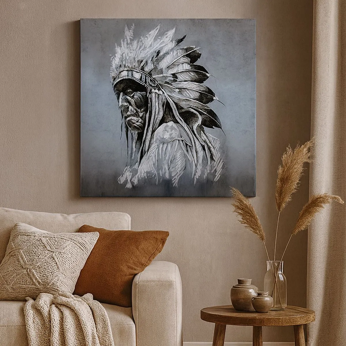 Bild auf Leinwand - Leinwandbild - Zurück zu den Wurzeln - 30x30 cm