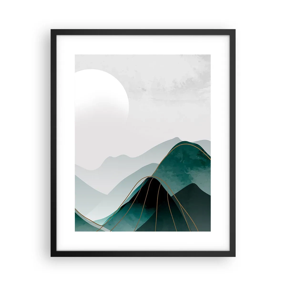 Poster in einem schwarzem Rahmen - In voller Majestät - 40x50 cm