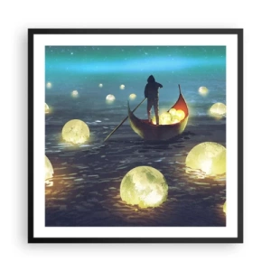 Poster in einem schwarzem Rahmen - Dinge, von denen Philosophen nie geträumt haben - 60x60 cm