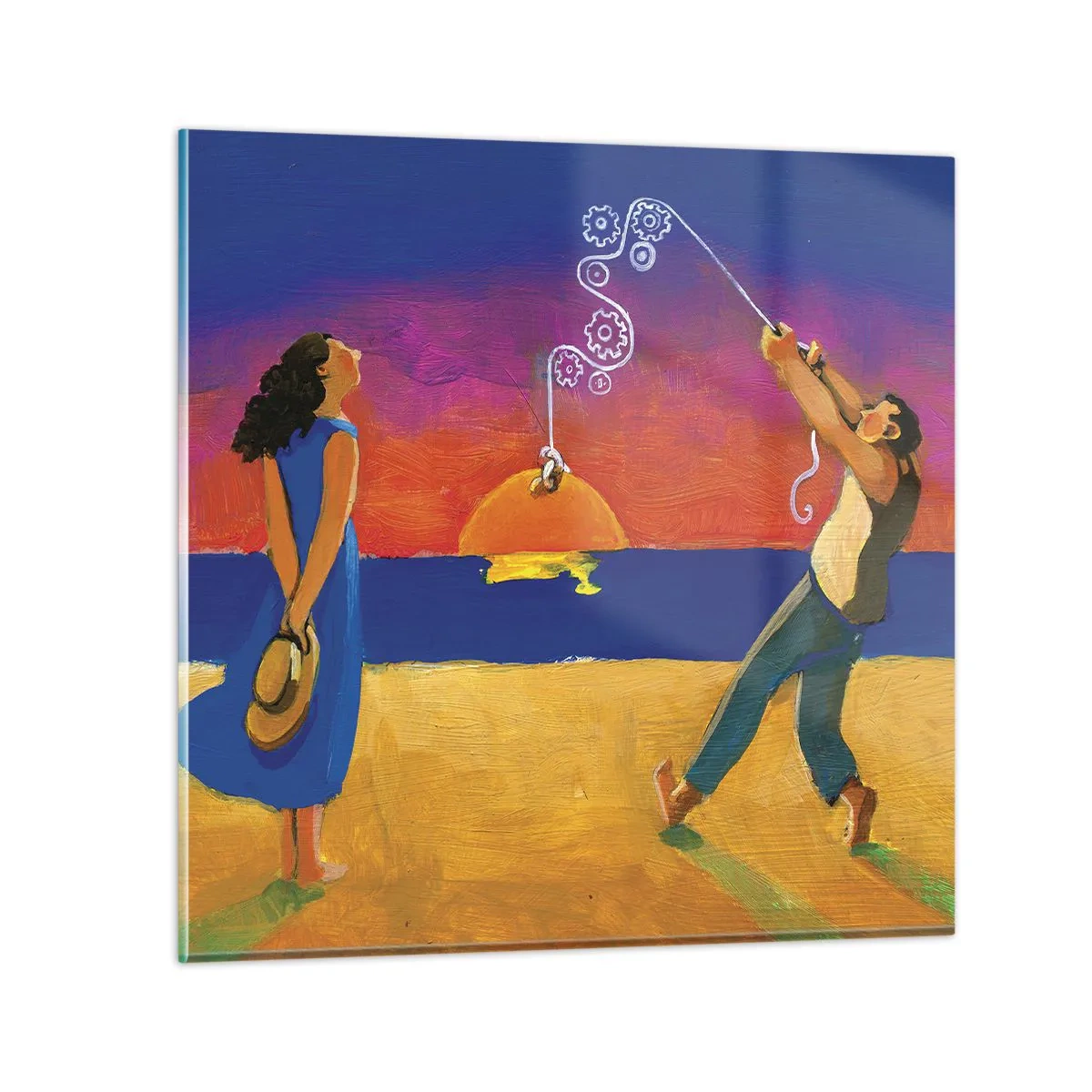 Glasbild - Bild auf glas - Mehr als ein Sternchen vom Himmel - 40x40 cm