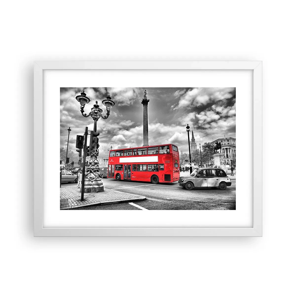 Poster in einem weißen Rahmen - Der wahre Blutkreislauf der Stadt - 40x30 cm