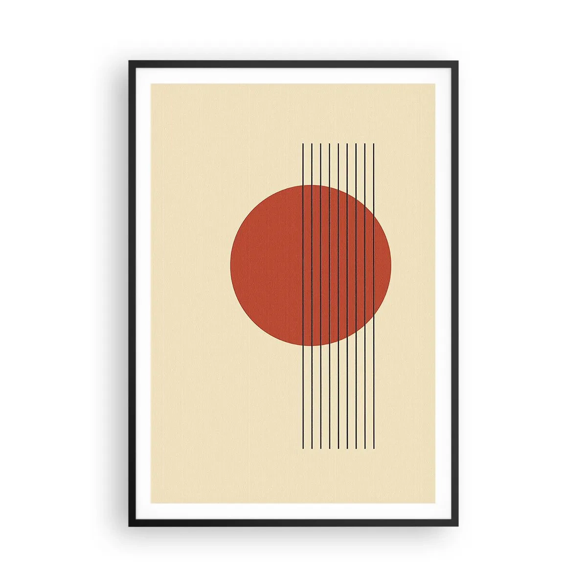 Poster in einem schwarzem Rahmen - Immer wieder und weiter - 70x100 cm