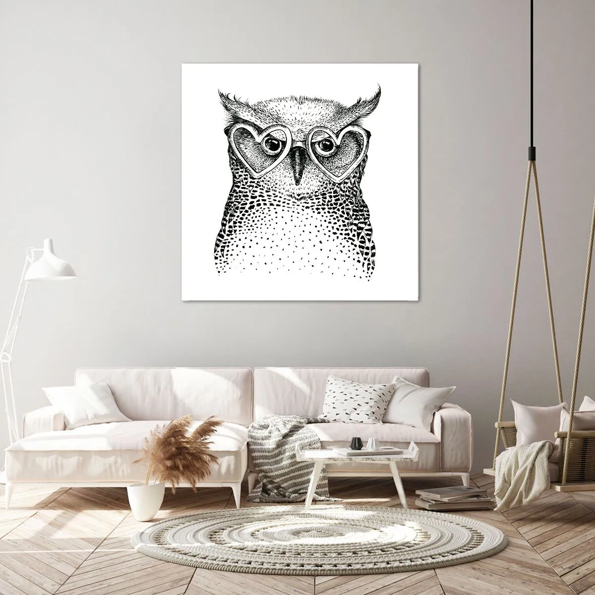 Bild auf Leinwand - Leinwandbild - Klug und mit Liebe - 30x30 cm