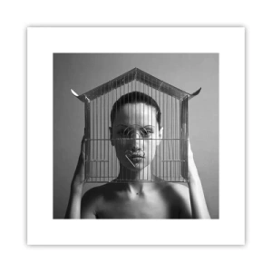 Poster - Ein leicht surreales Portrait - 30x30 cm