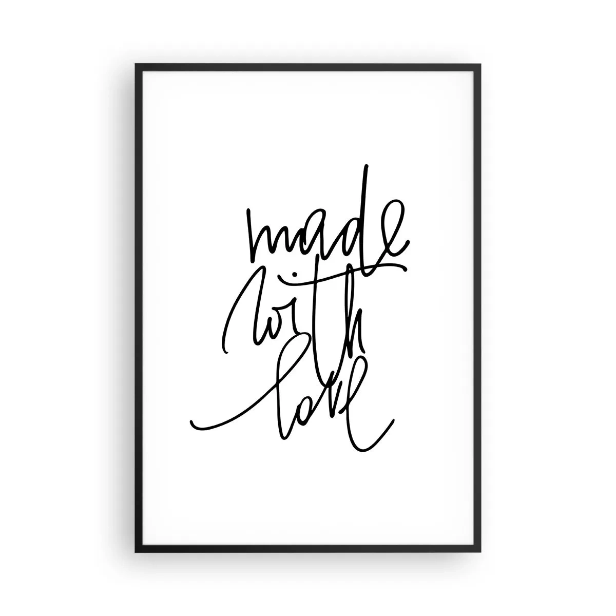 Poster in einem schwarzem Rahmen - Die beste Marke - 70x100 cm