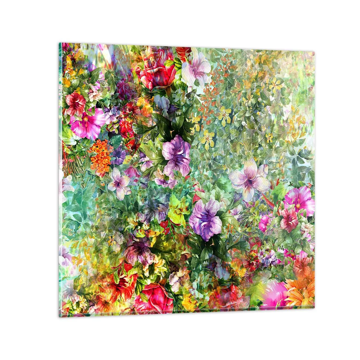 Glasbild - Bild auf glas - In Blumen für das Verderben - 70x70 cm