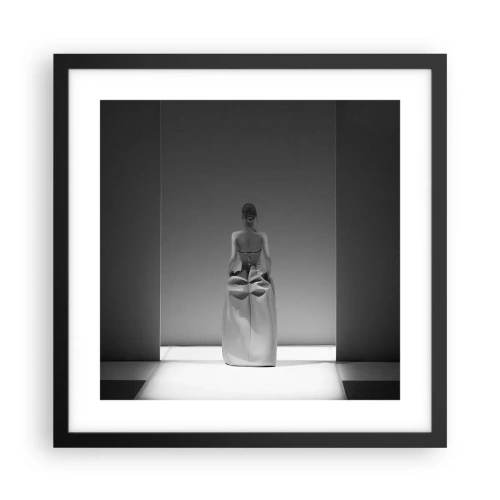 Poster in einem schwarzem Rahmen - Raffinierte Einfachheit - 40x40 cm