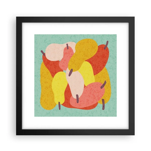 Poster in einem schwarzem Rahmen - Probieren Sie die Sommersonne - 30x30 cm