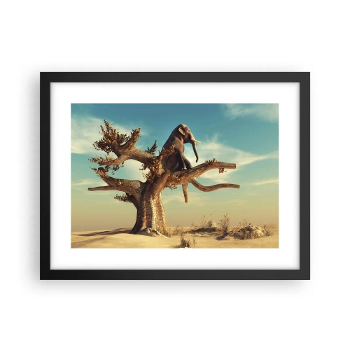 Poster in einem schwarzem Rahmen - Ein neuer Standpunkt - 40x30 cm