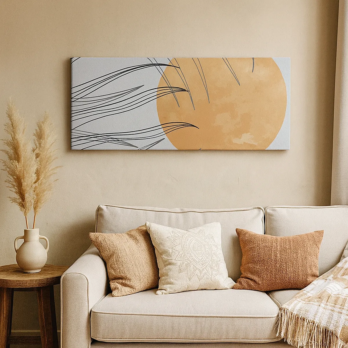 Bild auf Leinwand - Leinwandbild - Immer der Sonne entgegen - 30x30 cm