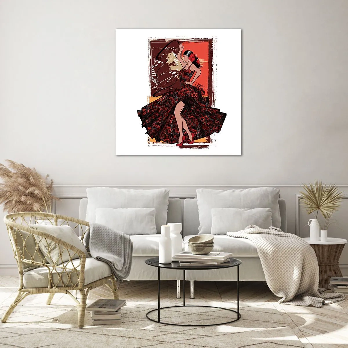 Glasbild - Bild auf glas - Im Rhythmus des Herzens - 30x30 cm