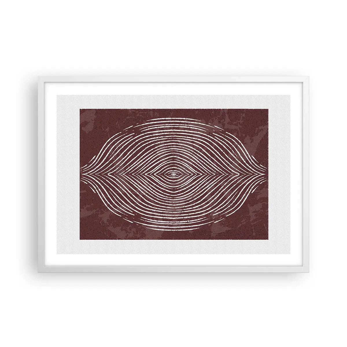 Poster in einem weißen Rahmen - Der Raum spricht - 70x50 cm