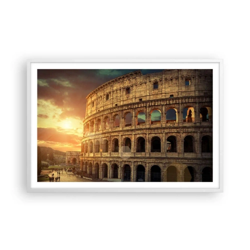 Poster in einem weißen Rahmen - Ein kolossaler Eindruck - 91x61 cm