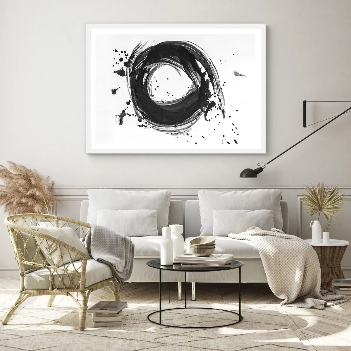 Poster in einem weißen Rahmen - Der Wirbel der Schöpfung - 40x30 cm