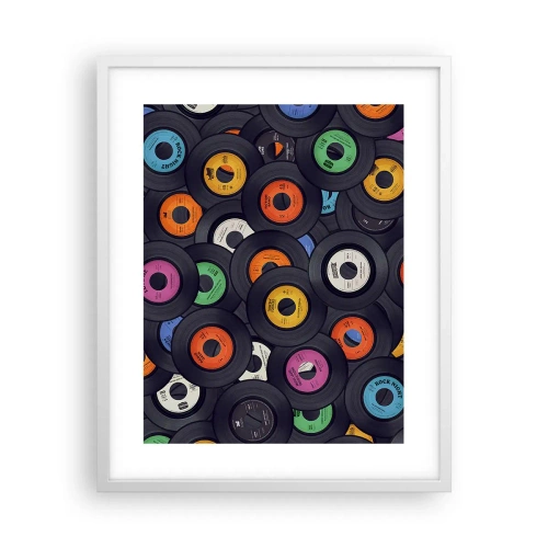 Poster in einem weißen Rahmen - Farben der Klassiker - 40x50 cm