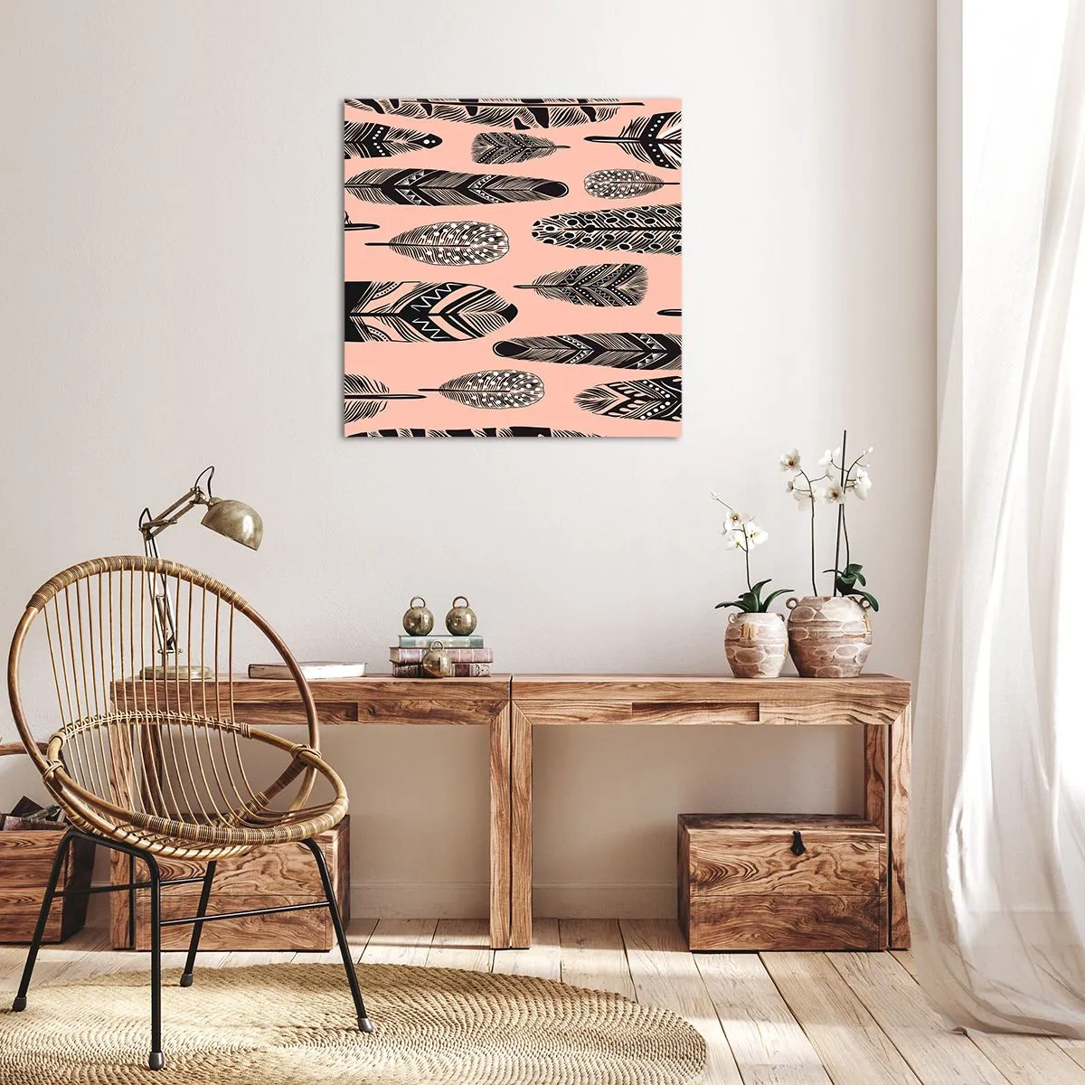 Bild auf Leinwand - Leinwandbild - Indische Sammlung - 50x50 cm