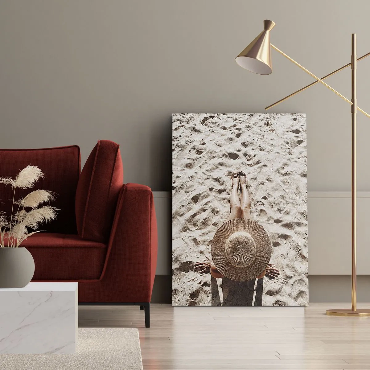 Bild auf Leinwand - Leinwandbild - Traumzeit - 55x100 cm