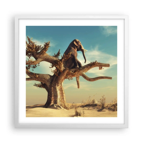 Poster in einem weißen Rahmen - Ein neuer Standpunkt - 50x50 cm