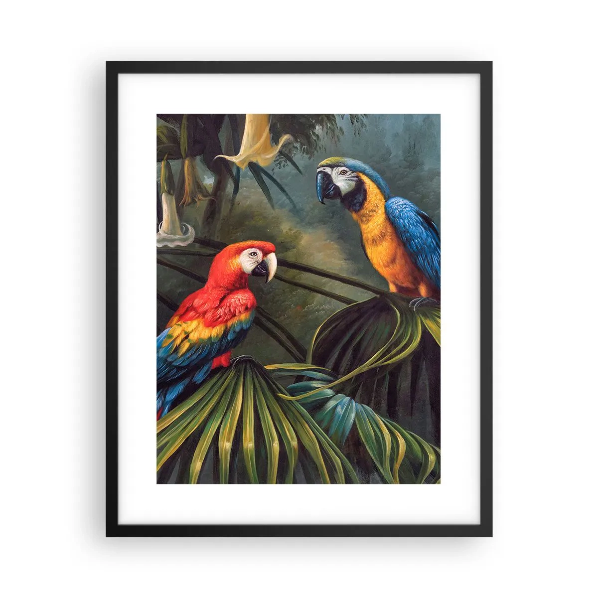 Poster in einem schwarzem Rahmen - Romantik in den Tropen - 40x50 cm