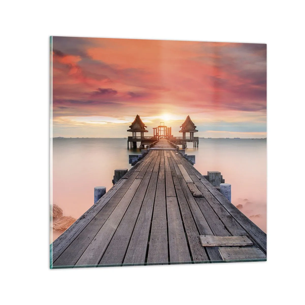 Glasbild - Bild auf glas - Westen im Osten - 70x70 cm