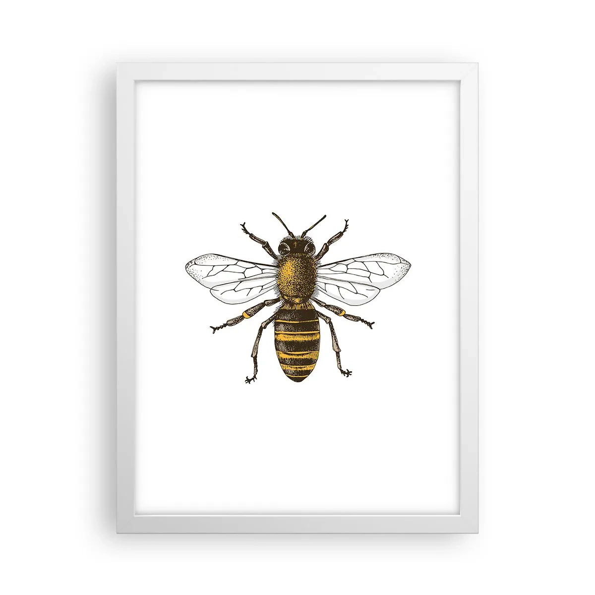 Poster in einem weißen Rahmen - Schön und gut - 30x40 cm