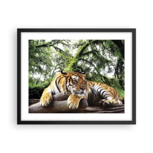 Poster in einem schwarzem Rahmen - Hochachtungsvoll - 50x40 cm