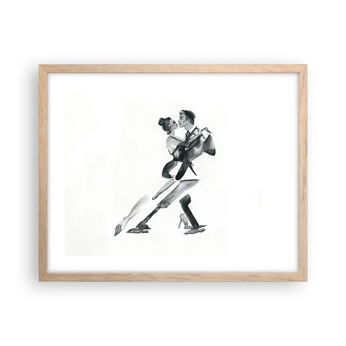 Poster in einem Rahmen aus heller Eiche - In einem Schlag - 50x40 cm