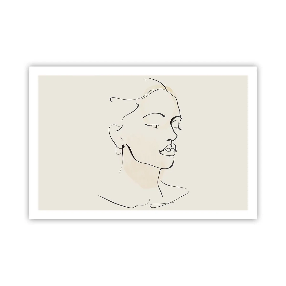 Poster - Eine bestimmte Linie - 91x61 cm